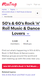Mobile Screenshot of 50s-60s-rock-n-roll-music-dance-lovers.meetup.com