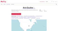 Desktop Screenshot of anncoulter.meetup.com
