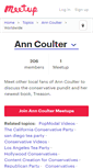 Mobile Screenshot of anncoulter.meetup.com