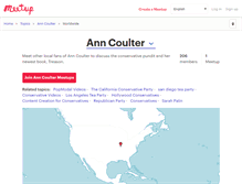 Tablet Screenshot of anncoulter.meetup.com