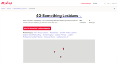 Desktop Screenshot of 40-something-lesbians.meetup.com