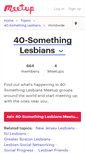 Mobile Screenshot of 40-something-lesbians.meetup.com