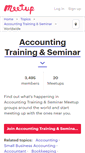 Mobile Screenshot of accounting-training-seminar.meetup.com
