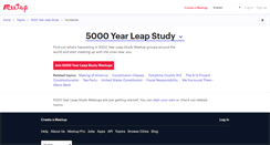 Desktop Screenshot of 5000-year-leap-study.meetup.com