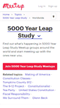 Mobile Screenshot of 5000-year-leap-study.meetup.com