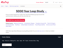 Tablet Screenshot of 5000-year-leap-study.meetup.com