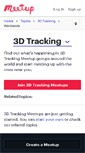 Mobile Screenshot of 3d-tracking.meetup.com