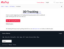 Tablet Screenshot of 3d-tracking.meetup.com