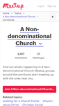 Mobile Screenshot of a-non-denominational-church.meetup.com