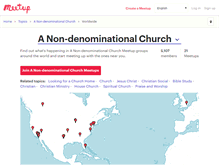 Tablet Screenshot of a-non-denominational-church.meetup.com