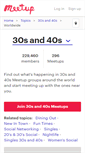 Mobile Screenshot of 30s-and-40s.meetup.com