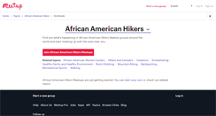 Desktop Screenshot of african-american-hikers.meetup.com