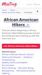 Mobile Screenshot of african-american-hikers.meetup.com