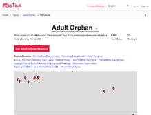 Tablet Screenshot of adultorphan.meetup.com