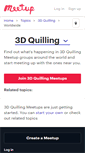 Mobile Screenshot of 3d-quilling.meetup.com