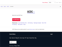 Tablet Screenshot of acdc.meetup.com