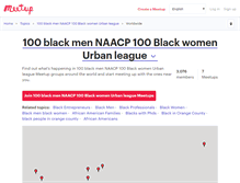 Tablet Screenshot of 100-black-men-naacp-100-black-women-urban-league.meetup.com