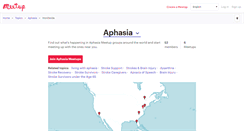 Desktop Screenshot of aphasia.meetup.com