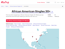 Tablet Screenshot of african-american-singles-30.meetup.com