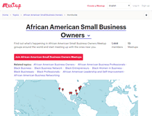 Tablet Screenshot of african-american-small-business-owners.meetup.com