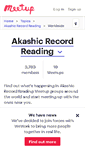 Mobile Screenshot of akashic-record-reading.meetup.com