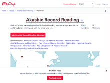 Tablet Screenshot of akashic-record-reading.meetup.com