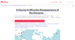 Desktop Screenshot of a-course-in-miracles-dissapearance-of-the-universe.meetup.com