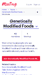 Mobile Screenshot of alimentos-transgenicos.meetup.com