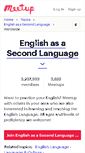 Mobile Screenshot of anglais-deuxieme-langue.meetup.com