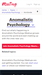 Mobile Screenshot of anomalistic-psychology.meetup.com