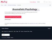 Tablet Screenshot of anomalistic-psychology.meetup.com