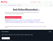 Tablet Screenshot of antipolicemisconduct.meetup.com