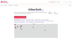 Desktop Screenshot of a-new-earth.meetup.com