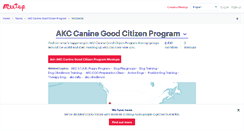 Desktop Screenshot of akc-canine-good-citizen-program.meetup.com