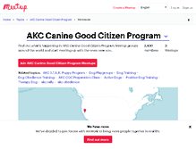 Tablet Screenshot of akc-canine-good-citizen-program.meetup.com