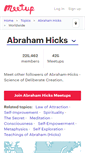 Mobile Screenshot of abrahamhicks.meetup.com