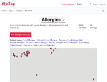 Tablet Screenshot of allergies.meetup.com