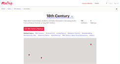 Desktop Screenshot of 18thcentury.meetup.com