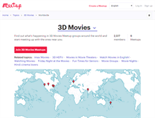 Tablet Screenshot of 3d-movies.meetup.com