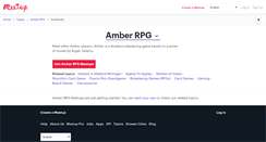 Desktop Screenshot of amber.meetup.com