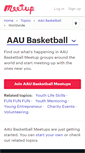 Mobile Screenshot of aau-basketball.meetup.com