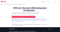 Desktop Screenshot of 911truth-illuminati-nwo-taking-back-the-republic.meetup.com