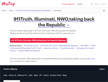 Tablet Screenshot of 911truth-illuminati-nwo-taking-back-the-republic.meetup.com