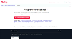 Desktop Screenshot of acupuncture-school.meetup.com