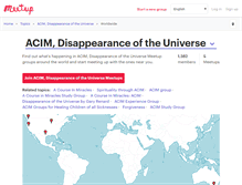 Tablet Screenshot of acim-disappearance-of-the-universe.meetup.com