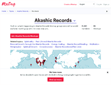 Tablet Screenshot of akashic-records.meetup.com