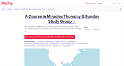 Desktop Screenshot of a-course-in-miracles-thursday-sunday-study-group.meetup.com