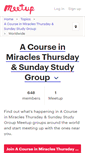 Mobile Screenshot of a-course-in-miracles-thursday-sunday-study-group.meetup.com