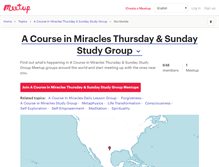 Tablet Screenshot of a-course-in-miracles-thursday-sunday-study-group.meetup.com