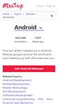 Mobile Screenshot of android.meetup.com
